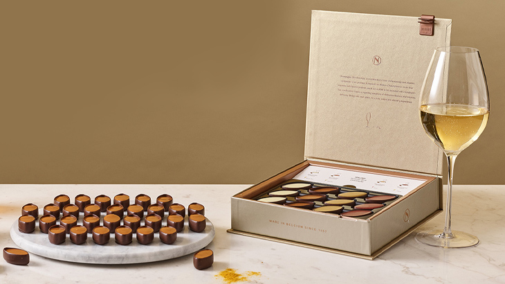 【ノイハウス】チョコレート王国ベルギー王室御用達ショコラティエの鮮烈なシャンパンペアリング
